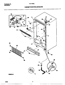 03 - Cabinet / Controls / Shelves parts for Frigidaire Freezer TFU17M4EW0 from AppliancePartsPros.com