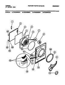 03 - Door parts for Frigidaire Dryer TDG546RBW1 from AppliancePartsPros.com