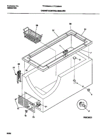03 - Cabinet / Control / Shelves parts for Frigidaire Freezer TFC09M4AW2 from AppliancePartsPros.com