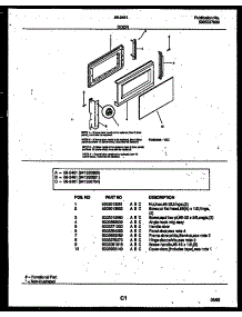 03 - Door Parts parts for Frigidaire Microwave 56-2461-10-04 from AppliancePartsPros.com