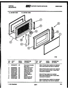 03 - Door Parts parts for Frigidaire Microwave 56-2451-10-02 from AppliancePartsPros.com