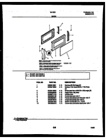 03 - Door Parts parts for Frigidaire Microwave 56-2251-10-04 from AppliancePartsPros.com