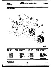 05 - Power Control parts for Frigidaire Microwave 56-2369-10-01 from AppliancePartsPros.com