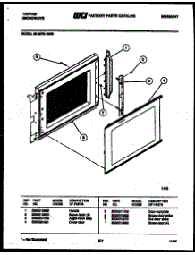 03 - Door Parts parts for Frigidaire Microwave 56-4278-10-02 from AppliancePartsPros.com