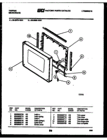 03 - Door Parts parts for Frigidaire Microwave 56-2079-10-01 from AppliancePartsPros.com