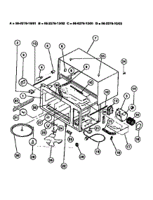 04 - Wrapper / Body parts for Frigidaire Microwave 56-2278-10-03 from AppliancePartsPros.com