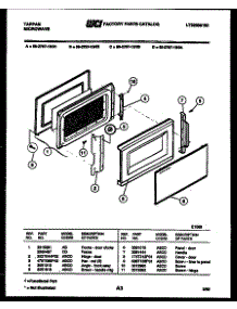 03 - Door Parts parts for Frigidaire Microwave 56-2787-10-01 from AppliancePartsPros.com