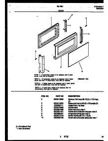 03 - Door Parts parts for Frigidaire Microwave 56-4861-10-06 from AppliancePartsPros.com