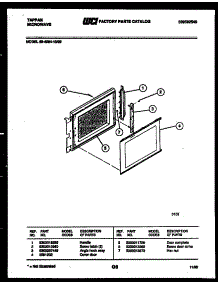 03 - Door Parts parts for Frigidaire Microwave 56-4994-10-09 from AppliancePartsPros.com