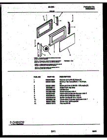 03 - Door Parts parts for Frigidaire Microwave 56-5363-10-03 from AppliancePartsPros.com