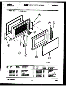 03 - Door Parts parts for Frigidaire Microwave 56-9389-10-15 from AppliancePartsPros.com