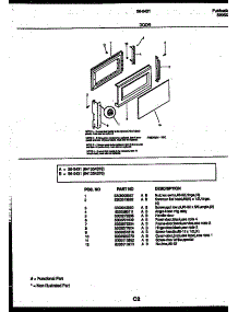 03 - Door Parts parts for Frigidaire Microwave 56-9431-10-04 from AppliancePartsPros.com
