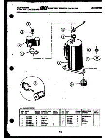 04 - Compressor parts for Frigidaire Air Conditioner M316C2QB from AppliancePartsPros.com