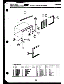 06 - Cabinet Parts parts for Frigidaire Air Conditioner M316C2QB from AppliancePartsPros.com