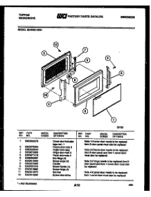 03 - Door Parts parts for Frigidaire Microwave 56-9432-10-01 from AppliancePartsPros.com