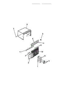 02 - Cabinet, Front, Wrapper parts for Frigidaire Air Conditioner MH308C1QA from AppliancePartsPros.com