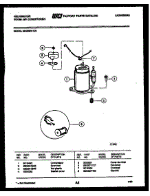 05 - Compressor parts for Frigidaire Air Conditioner MH205H1QA from AppliancePartsPros.com