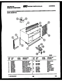 06 - Cabinet And Installation Parts parts for Frigidaire Air Conditioner MH205H1QA from AppliancePartsPros.com