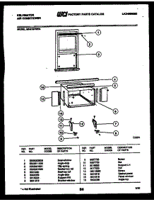 06 - Cabinet And Installation Parts parts for Frigidaire Air Conditioner MH418H2EA from AppliancePartsPros.com