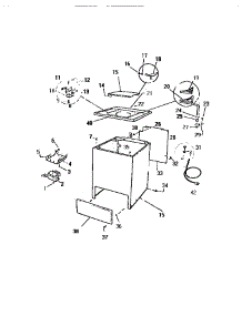 03 - Cabinet, Top Panel parts for Frigidaire Washer AW501A0T from AppliancePartsPros.com