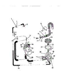 05 - Pump, Hoses parts for Frigidaire Washer AWC340A1W from AppliancePartsPros.com