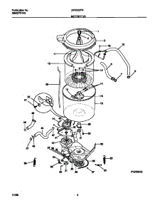 03 - Motor / Tub parts for Frigidaire Washer LWX333PBW0 from AppliancePartsPros.com
