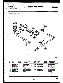 03 - Burner, Manifold And Gas Control parts for Frigidaire Cooktop 14-2629-23-0A from AppliancePartsPros.com