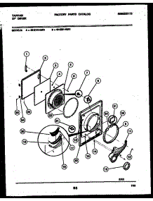 03 - Door Parts parts for Frigidaire Dryer 49-2251-23-01 from AppliancePartsPros.com