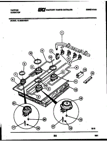 03 - Burner Parts parts for Frigidaire Cooktop 14-3089-00-01 from AppliancePartsPros.com