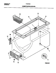03 - Cabinet, Control, Shelves parts for Frigidaire Freezer TFC07M4CW1 from AppliancePartsPros.com