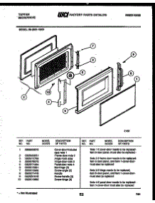 03 - Door Parts parts for Frigidaire Microwave 56-2851-10-01 from AppliancePartsPros.com