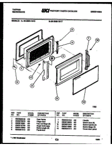 03 - Door Parts parts for Frigidaire Microwave 56-2898-10-16 from AppliancePartsPros.com