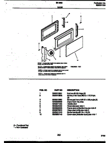 03 - Door Parts parts for Frigidaire Microwave 56-3863-10-01 from AppliancePartsPros.com