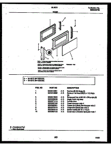 03 - Door Parts parts for Frigidaire Microwave 56-3872-10-04 from AppliancePartsPros.com