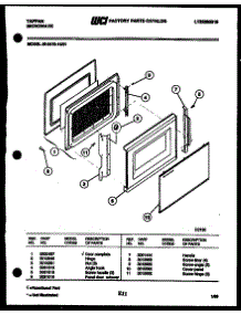 03 - Door Parts parts for Frigidaire Microwave 56-2478-10-01 from AppliancePartsPros.com