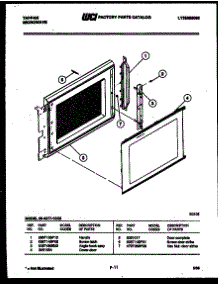 03 - Door Parts parts for Frigidaire Microwave 56-4377-10-02 from AppliancePartsPros.com