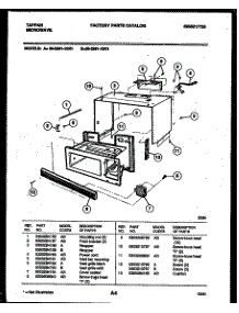 03 - Wrapper And Body Parts parts for Frigidaire Microwave 56-2891-10-01 from AppliancePartsPros.com