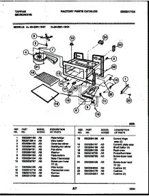 05 - Inner Body Parts parts for Frigidaire Microwave 56-2891-10-01 from AppliancePartsPros.com