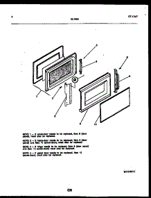 03 - Door Parts parts for Frigidaire Microwave 56-3462-10-02 from AppliancePartsPros.com