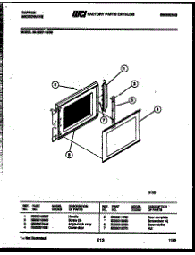 03 - Door Parts parts for Frigidaire Microwave 56-3357-10-03 from AppliancePartsPros.com