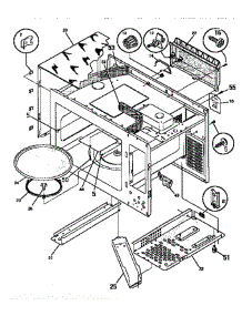 Wrapper / Body parts for Tappan Microwave SMS138T1(941354509) from AppliancePartsPros.com