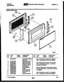 03 - Door Parts parts for Frigidaire Microwave 56-8878-10-02 from AppliancePartsPros.com