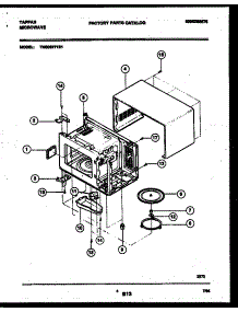 04 - Wrapper And Body Parts parts for Frigidaire Microwave TMS062T1B1 from AppliancePartsPros.com