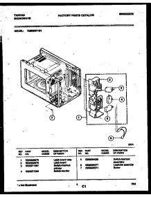 05 - Latch Board And Leadwire Assembly parts for Frigidaire Microwave TMS062T1B1 from AppliancePartsPros.com