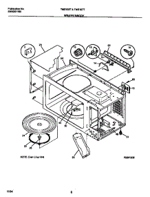 05 - Wrapper / Body parts for Frigidaire Microwave TMS103T1B2 from AppliancePartsPros.com