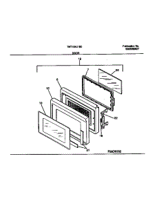 03 - Door parts for Frigidaire Microwave TMT154U1B0 from AppliancePartsPros.com