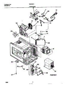 04 - Functional parts for Frigidaire Microwave TMS062E1S0 from AppliancePartsPros.com