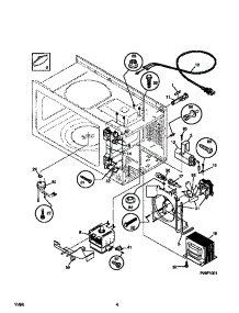 04 - Functional parts for Frigidaire Microwave TMT107T1W2 from AppliancePartsPros.com