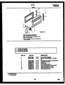 03 - Door Parts parts for Frigidaire Microwave 56-2243-10-01 from AppliancePartsPros.com