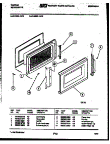03 - Door Parts parts for Frigidaire Microwave 56-2369-10-15 from AppliancePartsPros.com